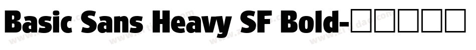 Basic Sans Heavy SF Bold字体转换